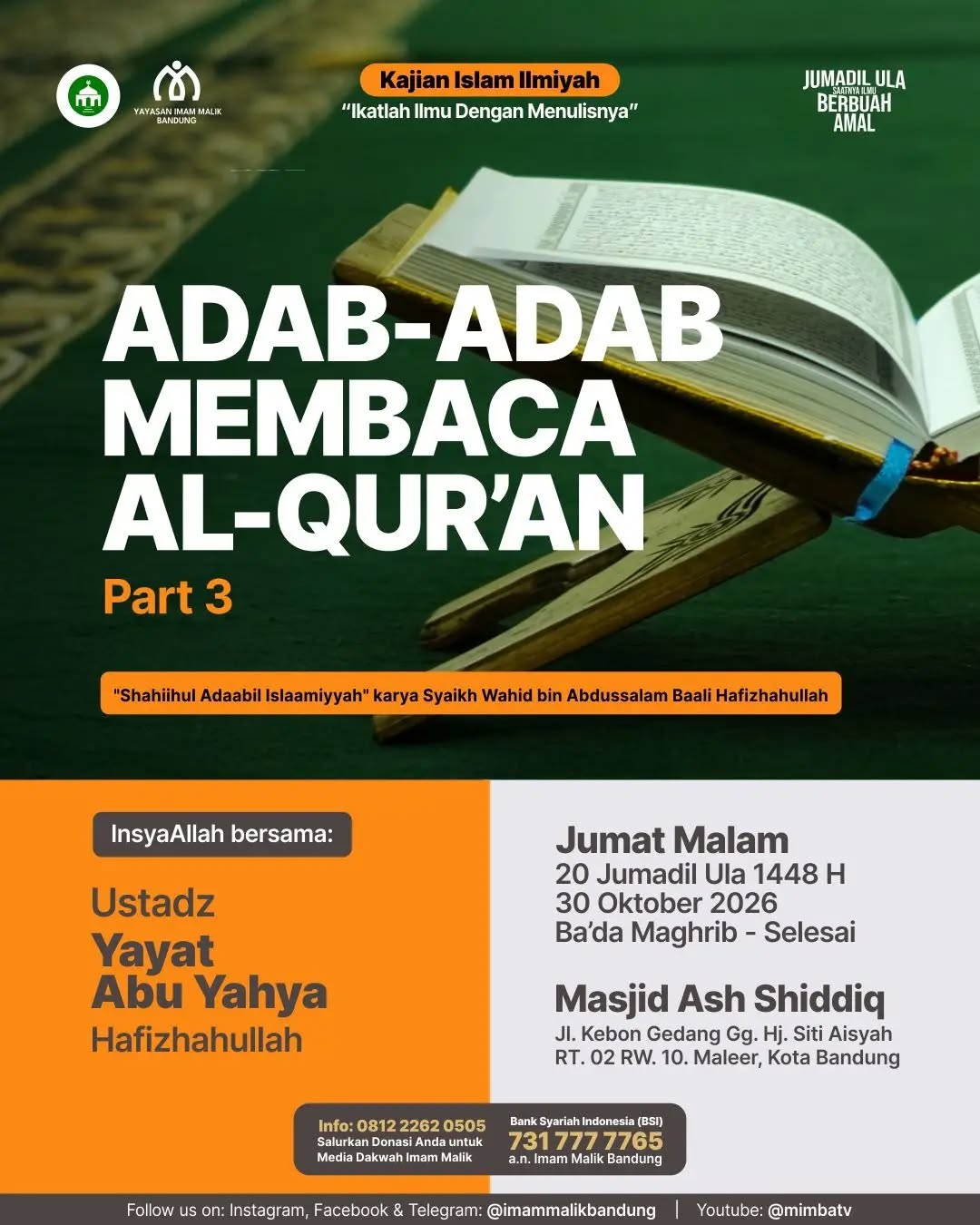 Poster asli dari @imammalikbandung