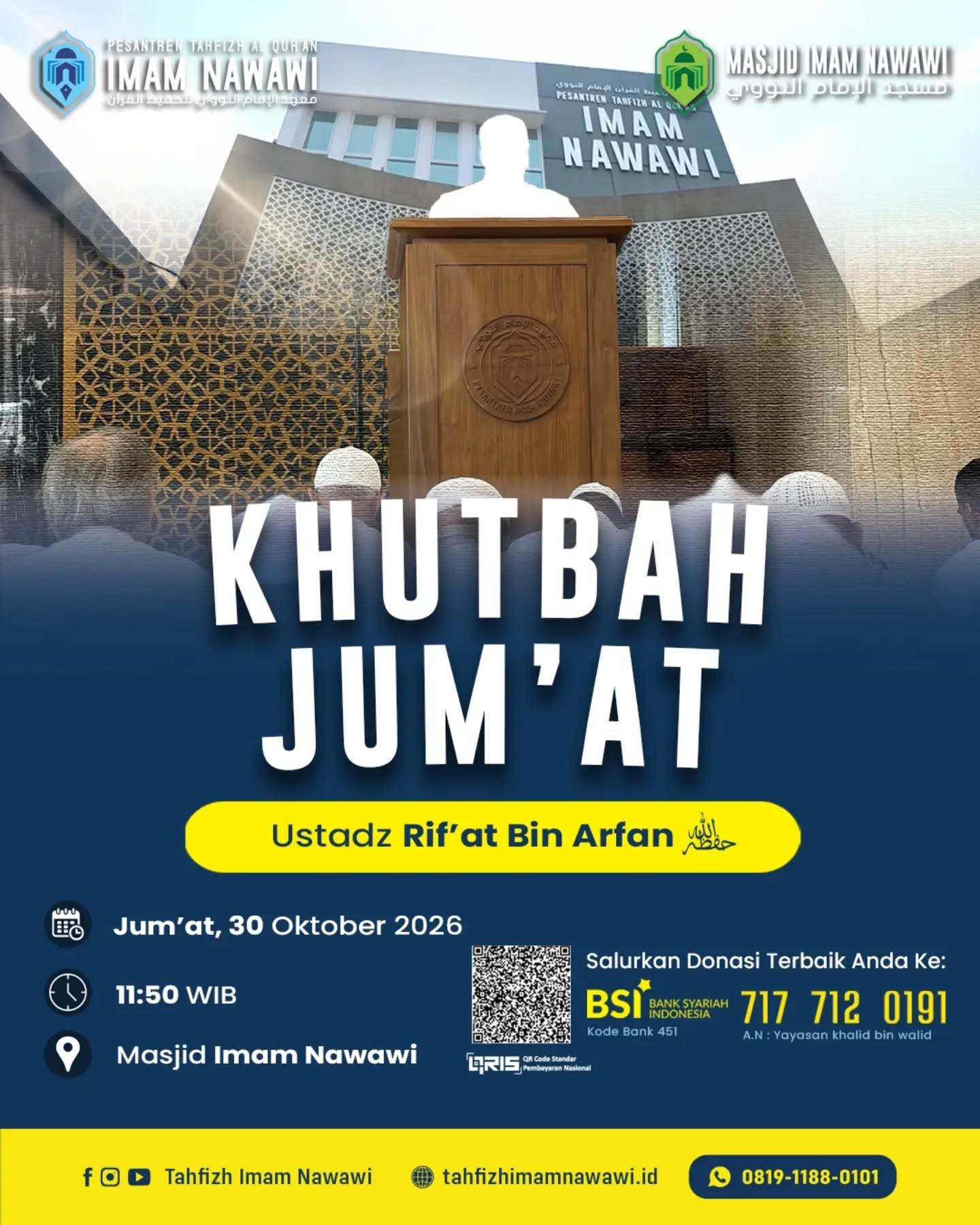 Poster asli dari @tahfizhimamnawawi
