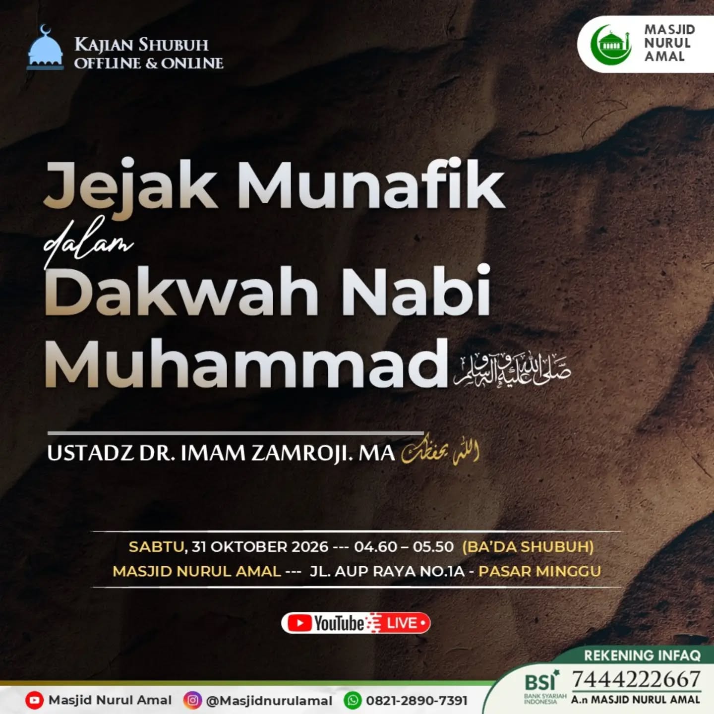 Poster asli dari @masjidnurulamal