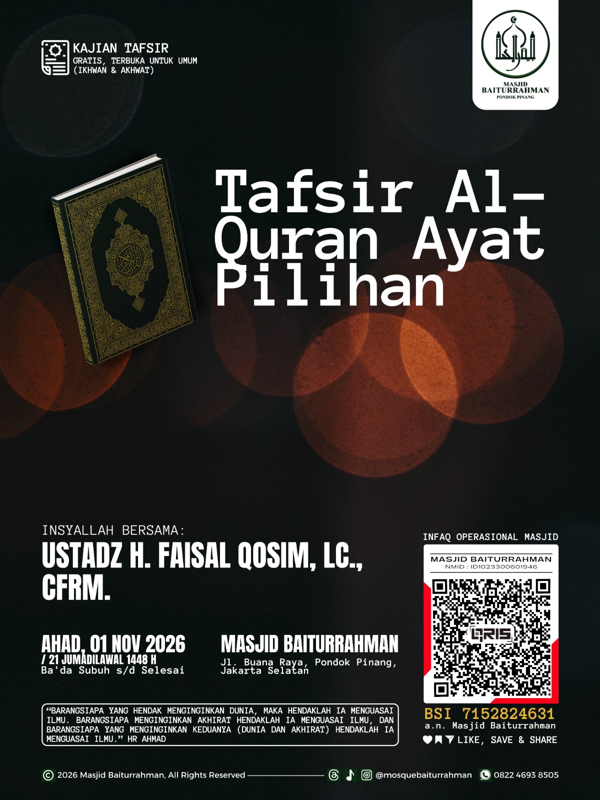 Poster asli dari @mosquebaiturrahman