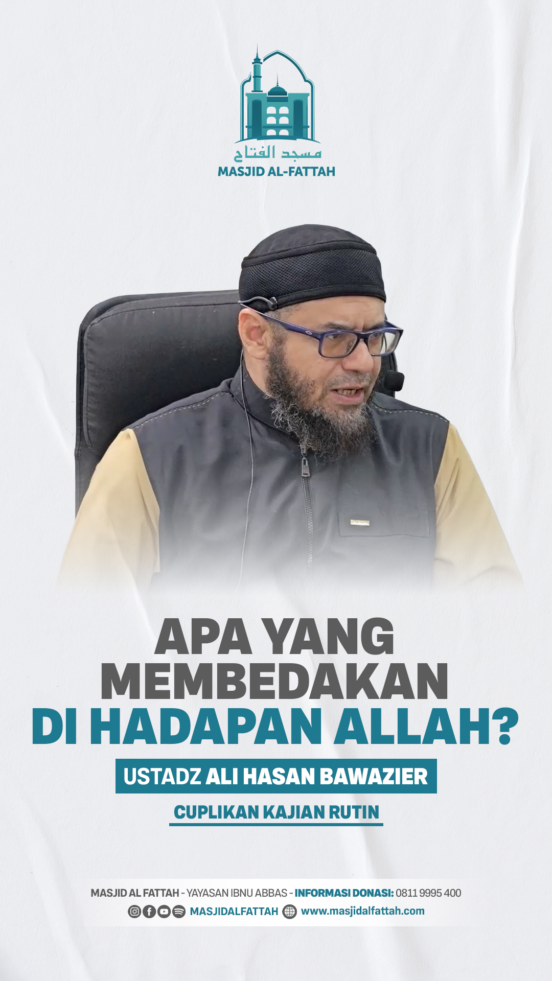 Poster asli dari @masjidalfattah