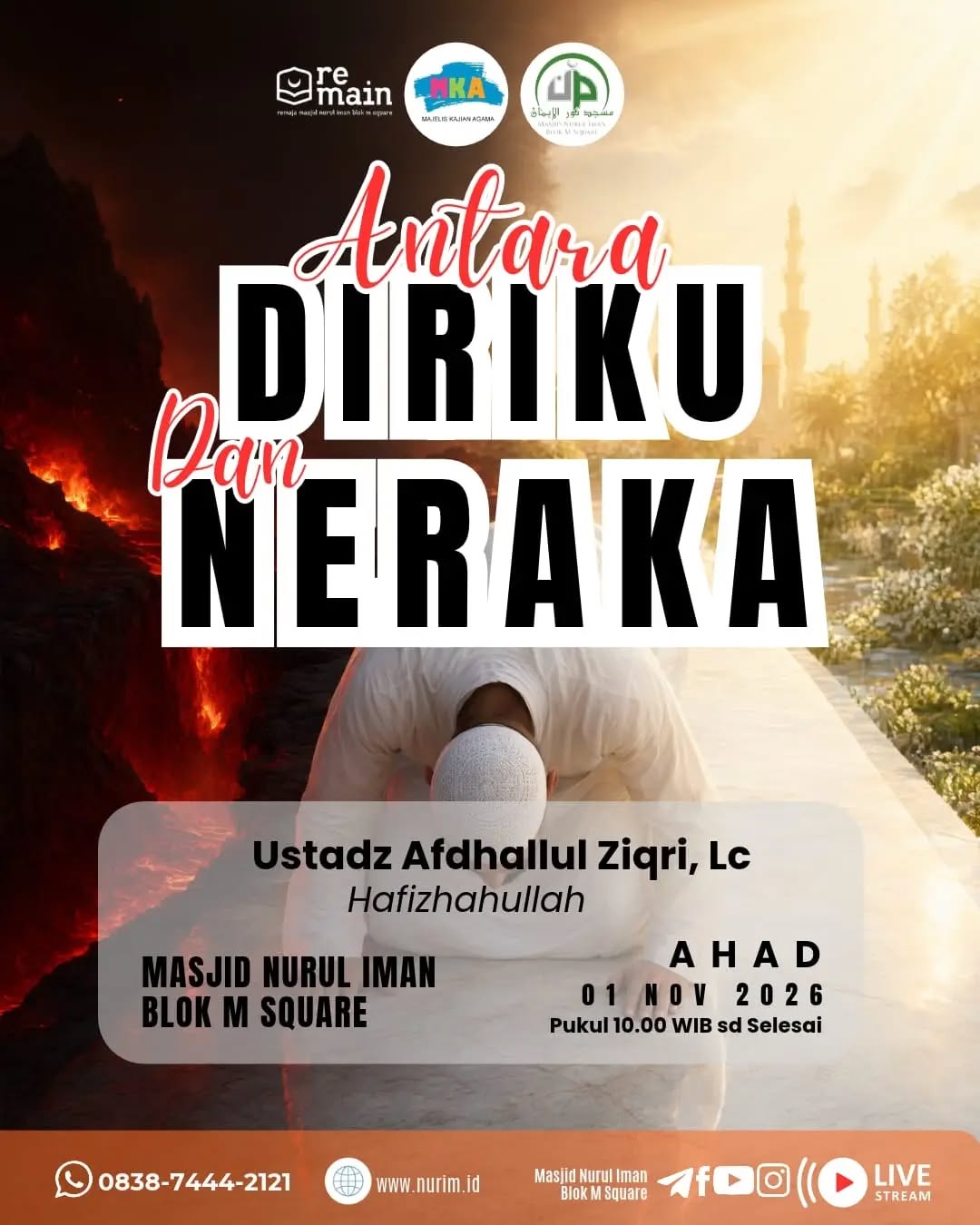 Poster asli dari @masjidnuruliman