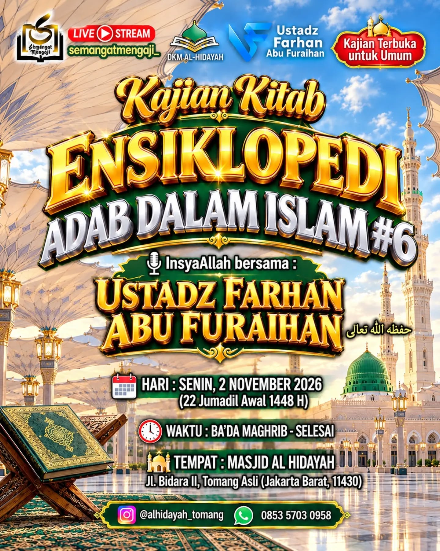 Poster asli dari @alhidayah_tomang