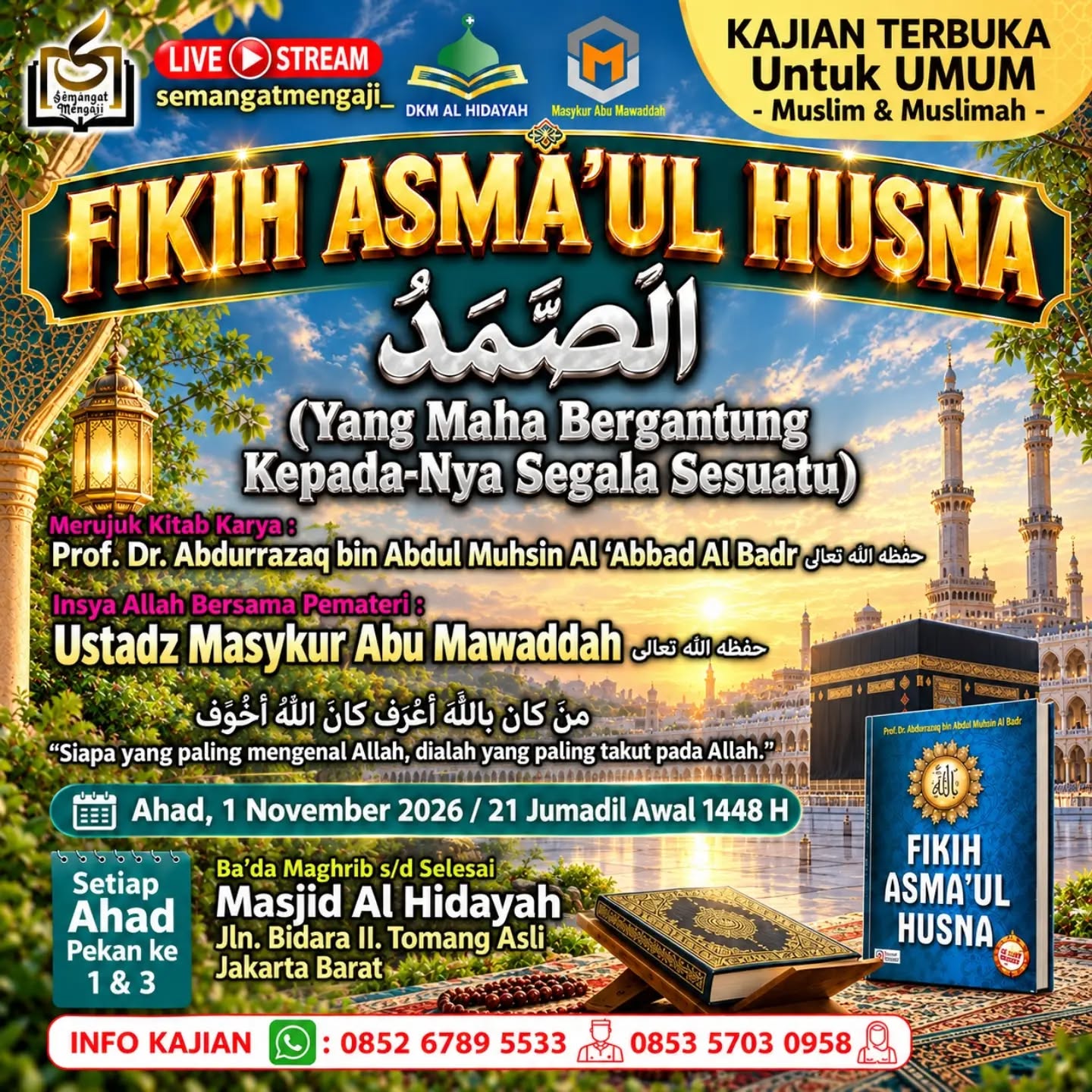 Poster asli dari @alhidayah_tomang