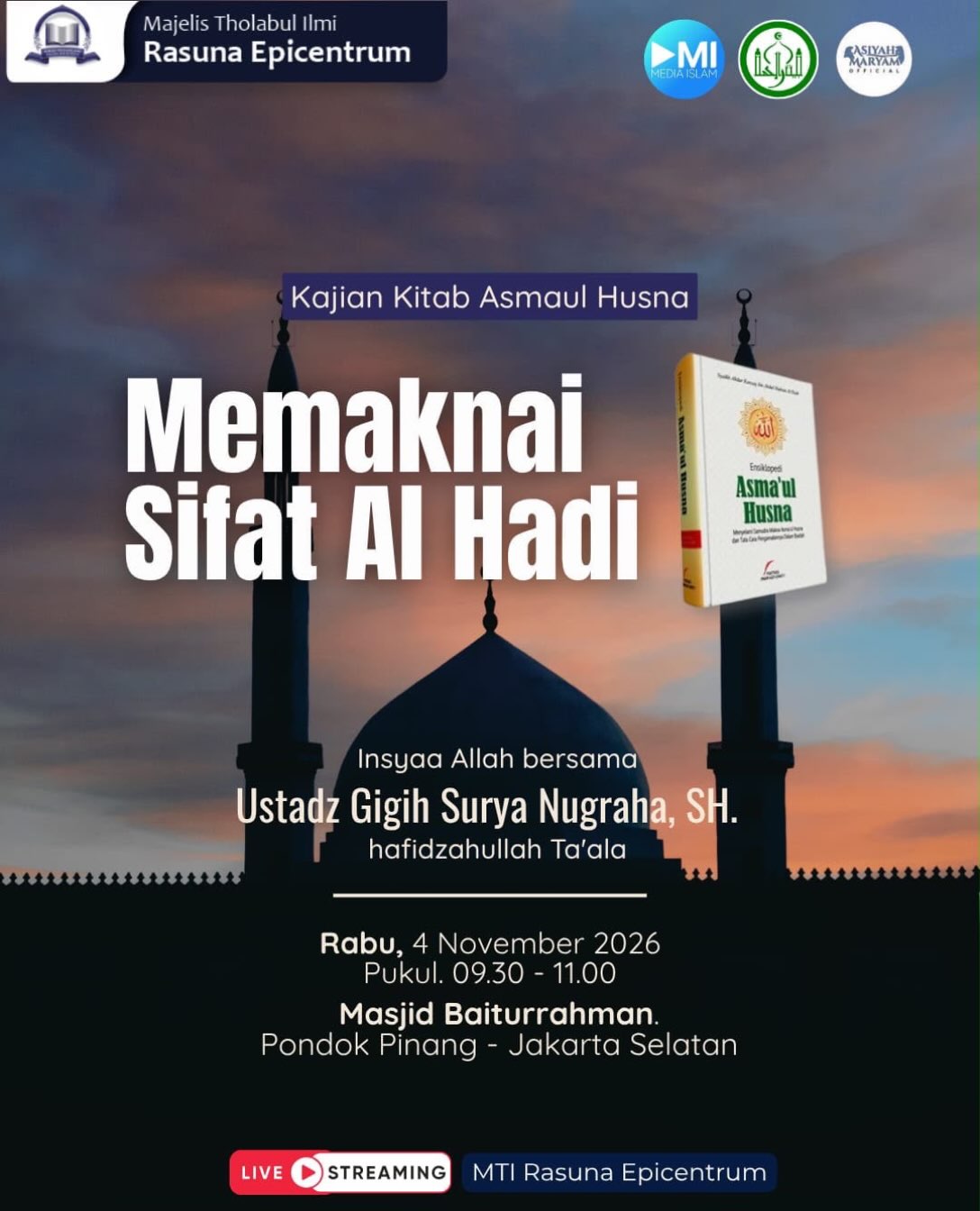 Poster asli dari @mosquebaiturrahman