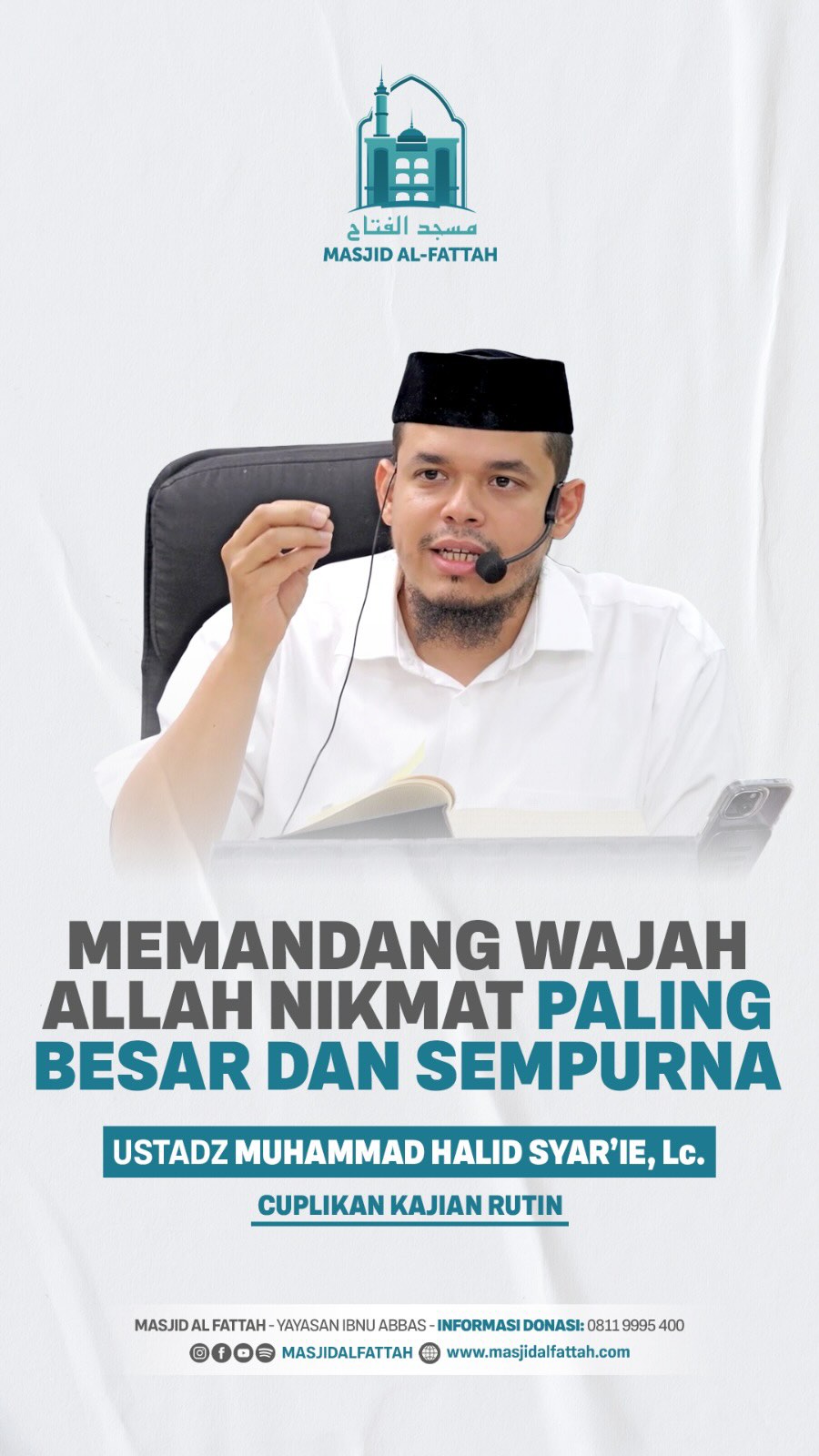 Poster asli dari @masjidalfattah
