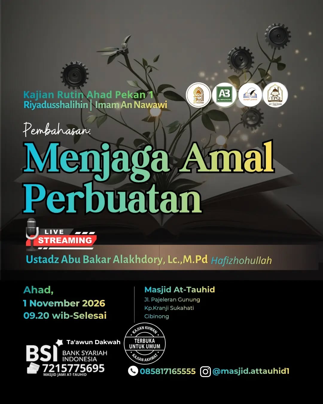 Poster asli dari @masjid.attauhid1