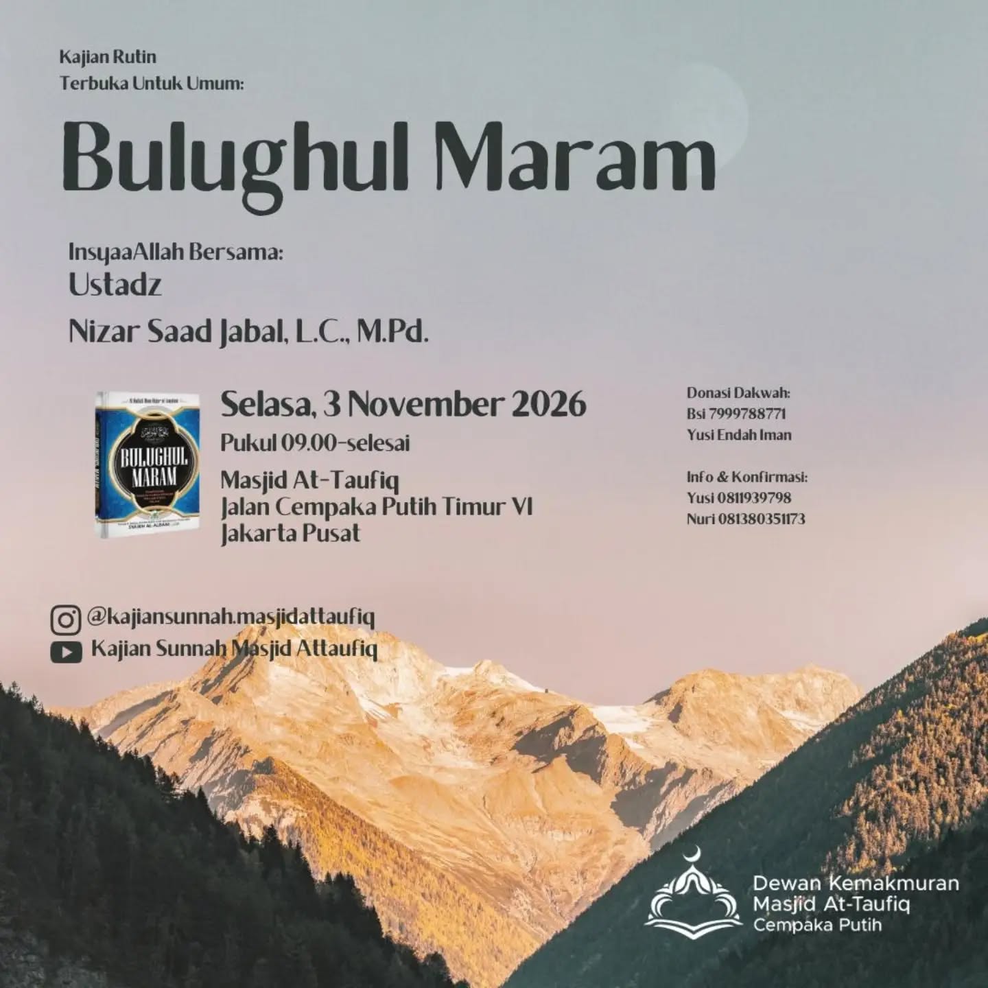 Poster asli dari @kajiansunnah.masjidattaufiq