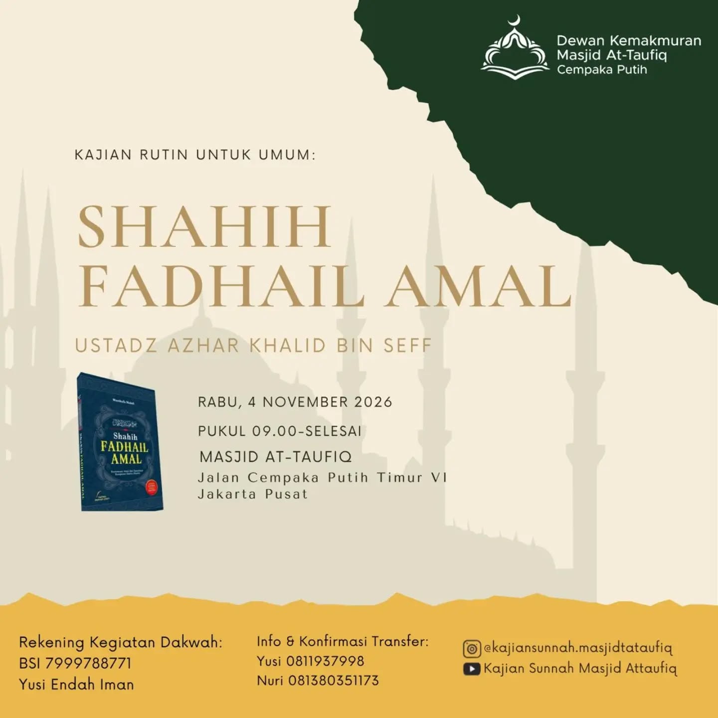 Poster asli dari @kajiansunnah.masjidattaufiq