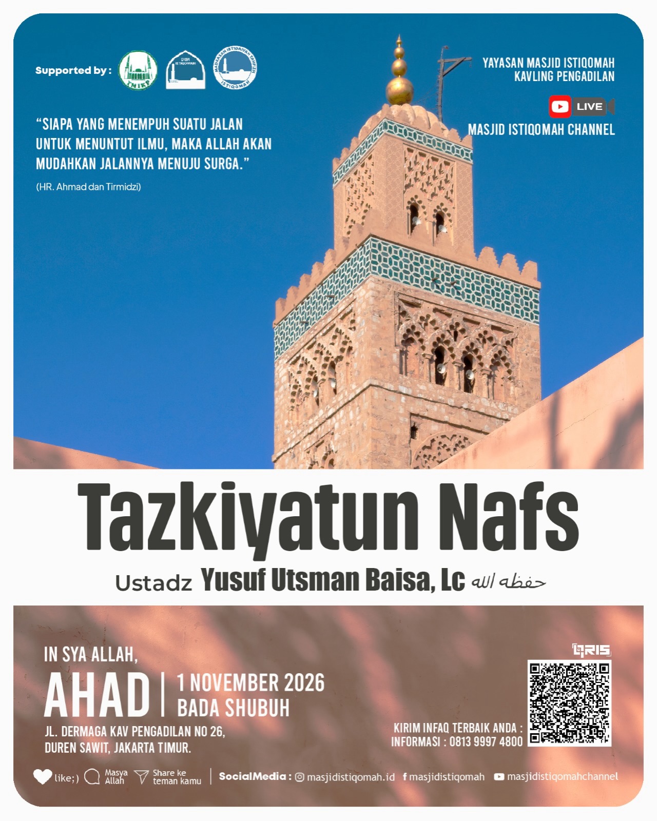 Poster asli dari @masjidistiqomah.id