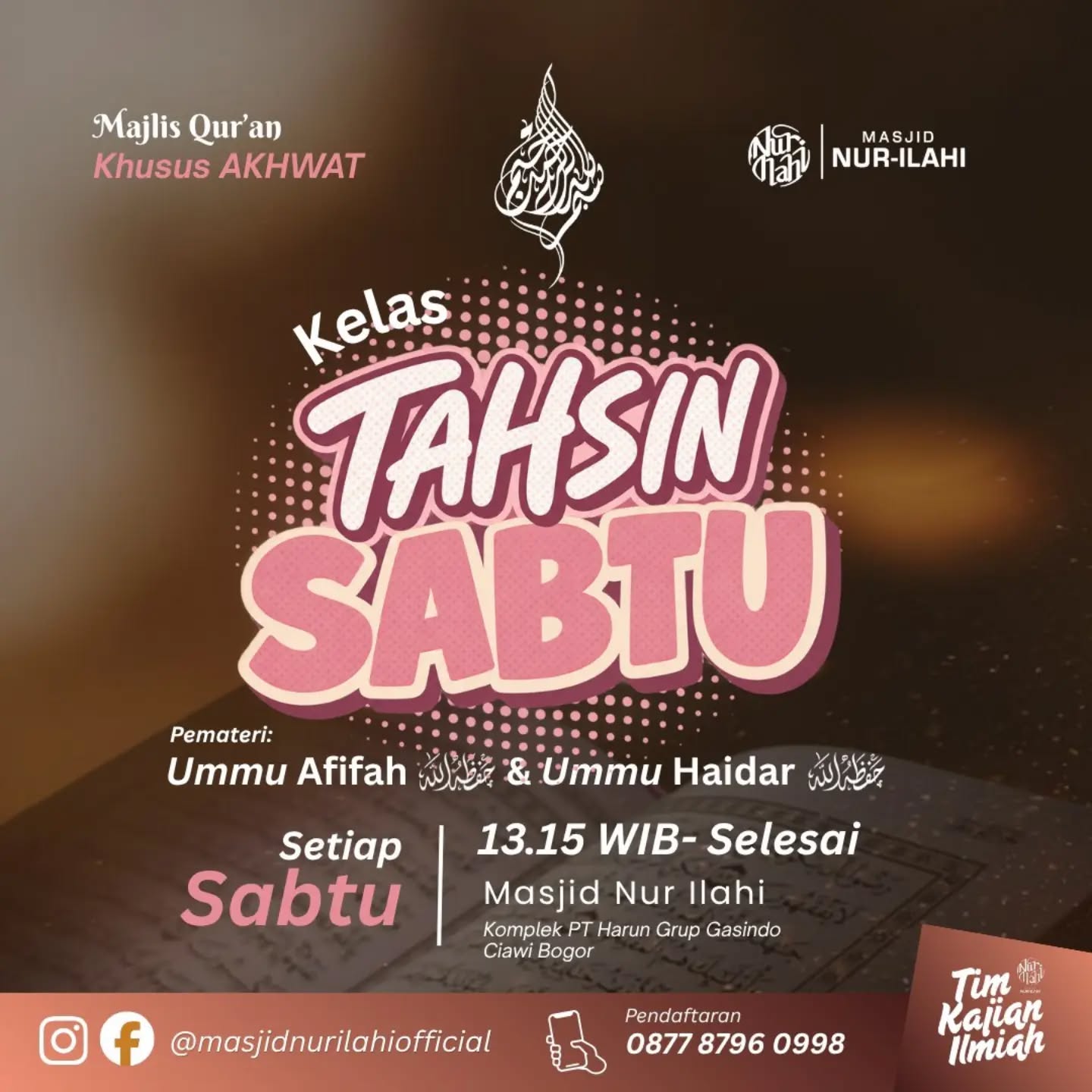 Poster asli dari @masjidnurilahi_official