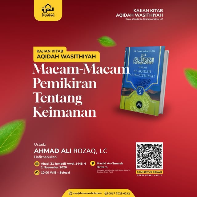 Poster asli dari @masjidassunnahbintaro